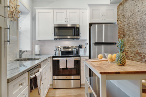 kitchen at RoostUp coliving in Boston